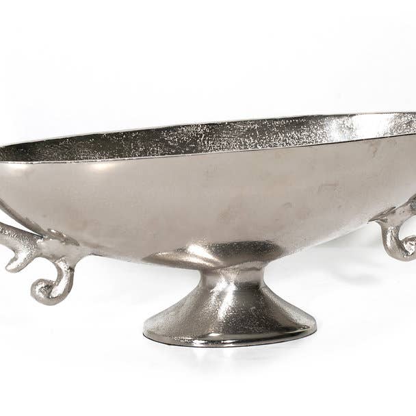 Cuenco de aluminio y níquel (26 «Lx8.5" Hx 6.5 «) para venta al por mayor de S.N.K. Home Decor