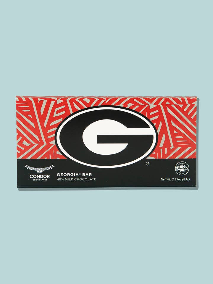 Georgia G Milk Chocolate Bar - Case (10) for wholesale by Condor Chocolates