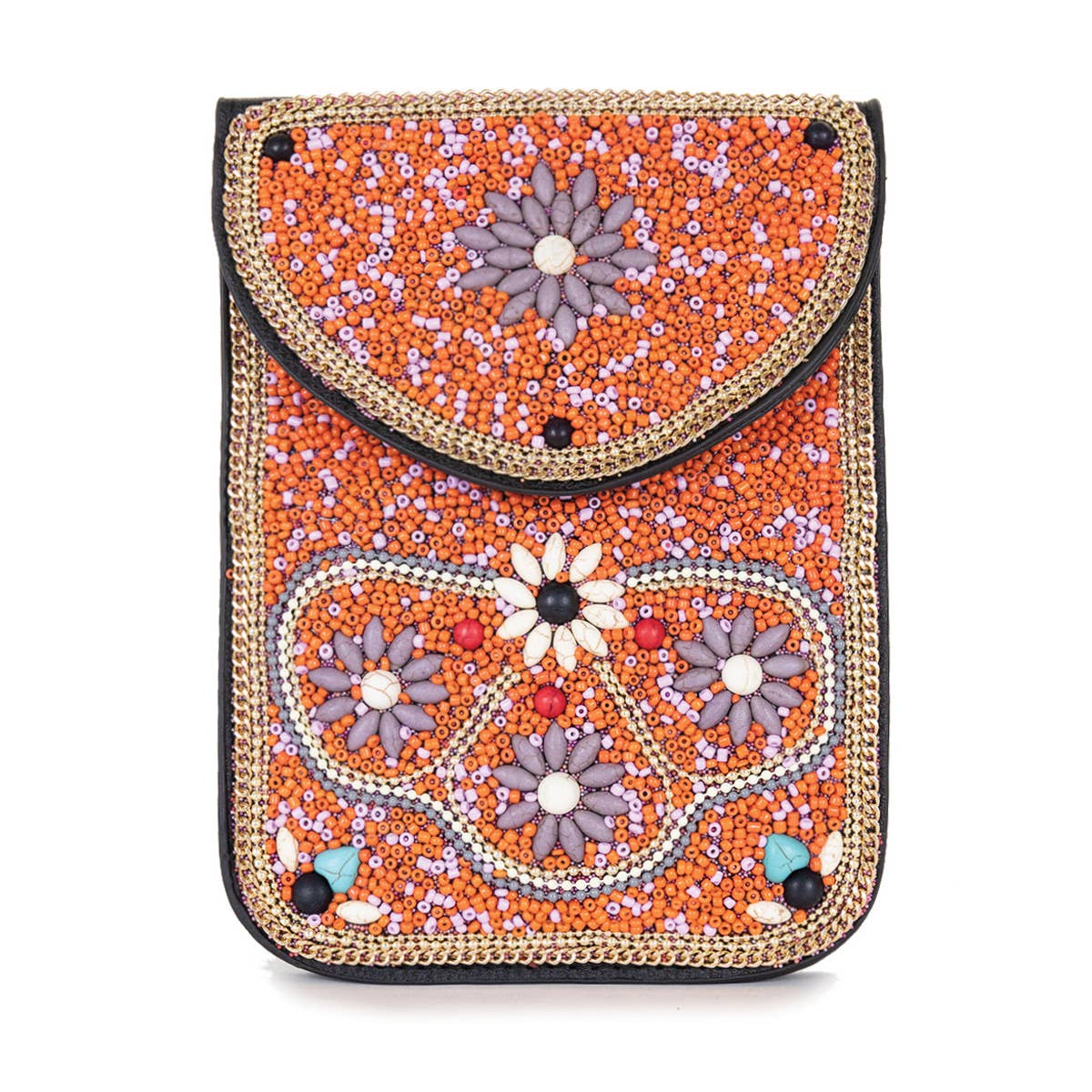 22 Tote - Vendita all'ingrosso Borsa a tracolla - Donna - Borsa a tracolla per cellulare in pelle vegana con perline1