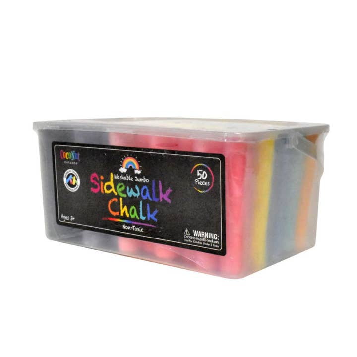 Coconut Outdoor - Wholesale Chalk - Jumbo Outdoor Sidewalk Chalk - 50pc Bucket2