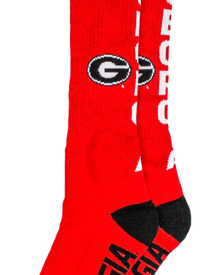 Donegal Bay - Wholesale Socks - Unisex - Georgia Bulldogs Red Tube Socks