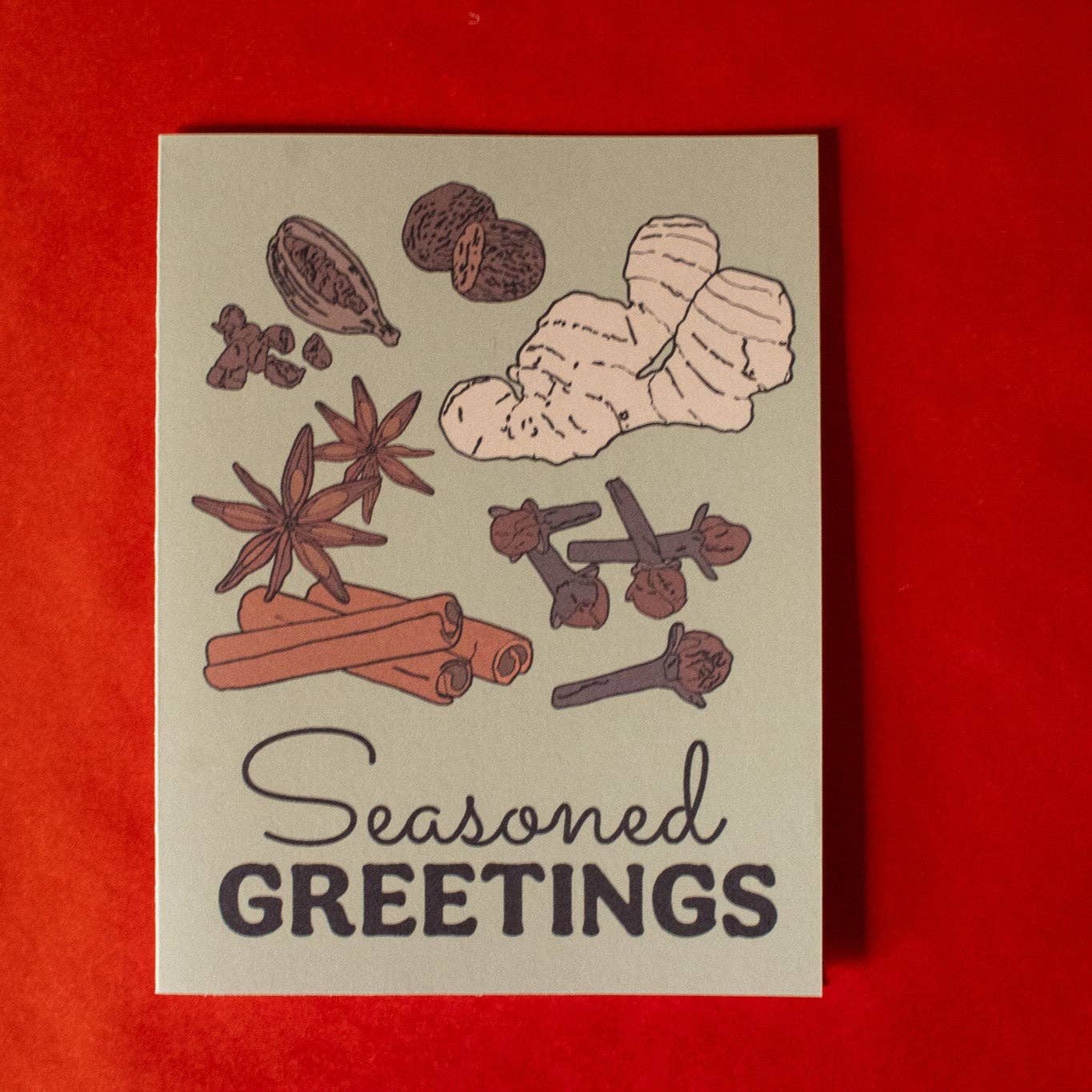 Doctor Scribble - Wholesale Season's Greetings Card - Seasoned Greetings Spices Holiday Greeting Card0