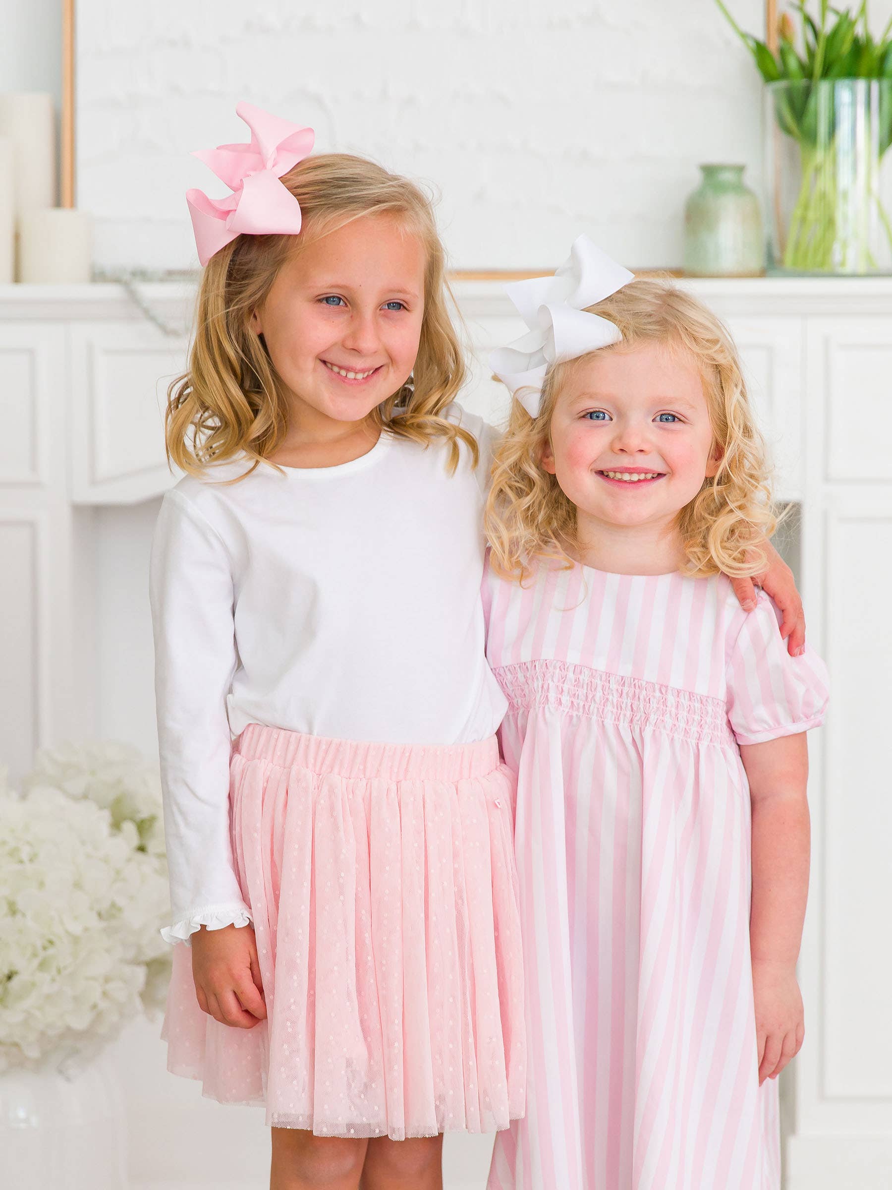 Girls Pink Big Bow Hair Clip for wholesale on Faire1