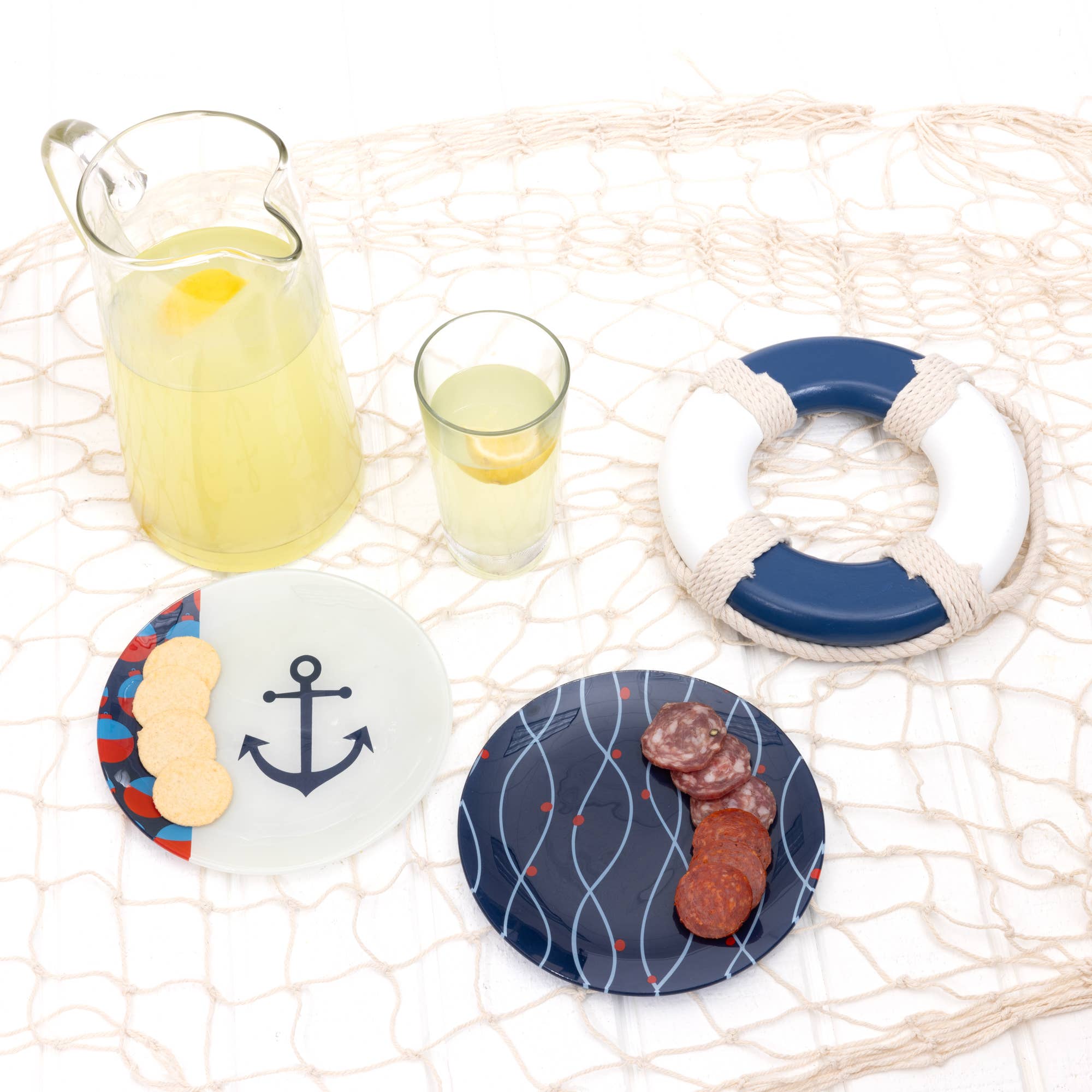 Pavilion - Wholesale Appetizer Serveware - Lake - 8" Glass Appetizer Plates (Set of 2)1