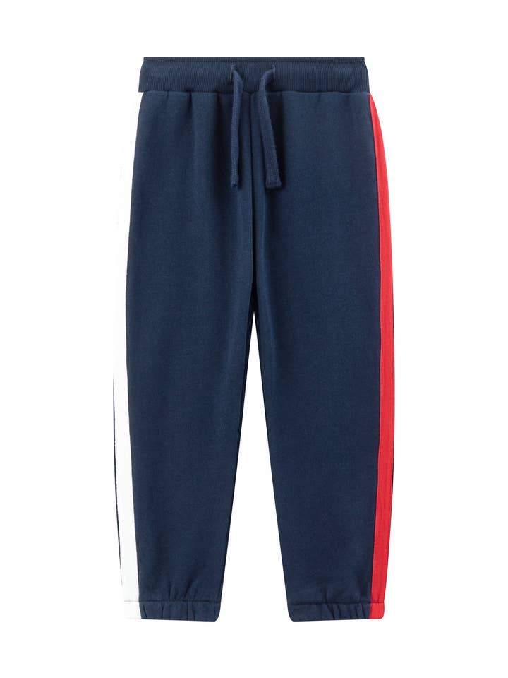 Pantalon de sport molletonné à rayures latérales pour la vente par Newness Kids