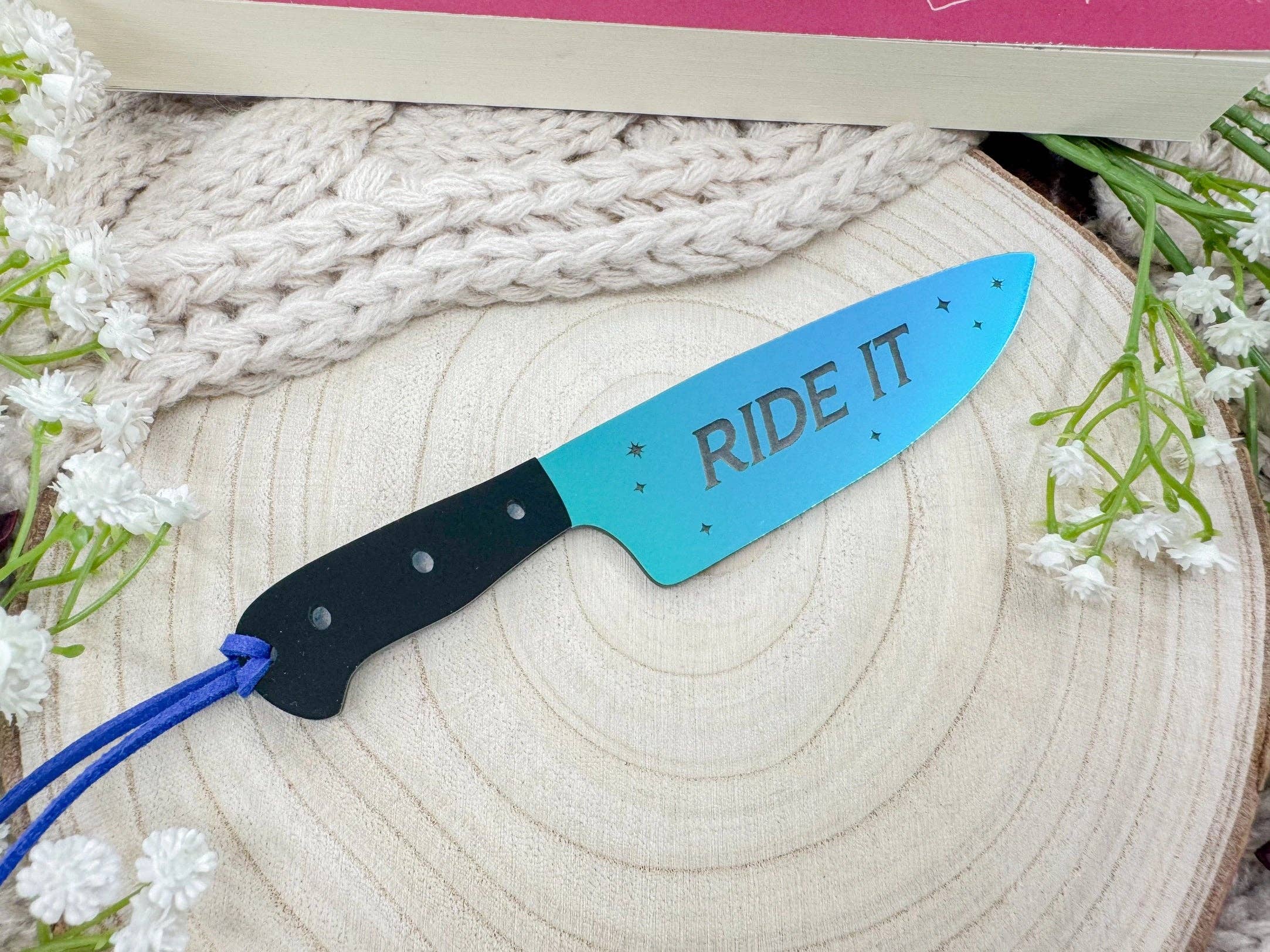 Scribbles Wholesale - Wholesale Bookmark - Ride It - Knife Bookmark 1