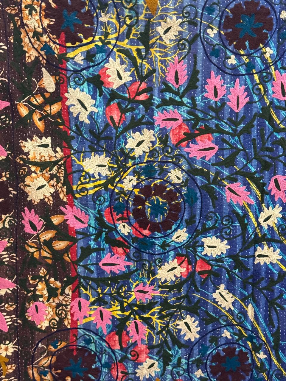 GYPSY STUDIO - Wholesale Quilt - Cotton Kantha Handcrafted Quilt Floral Embroidery Quilts 3