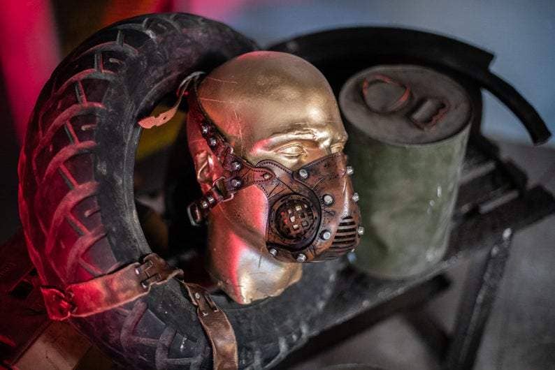 Outcast Props - Wholesale Costume - Unisex - Post Apocalyptic Leather Mask7