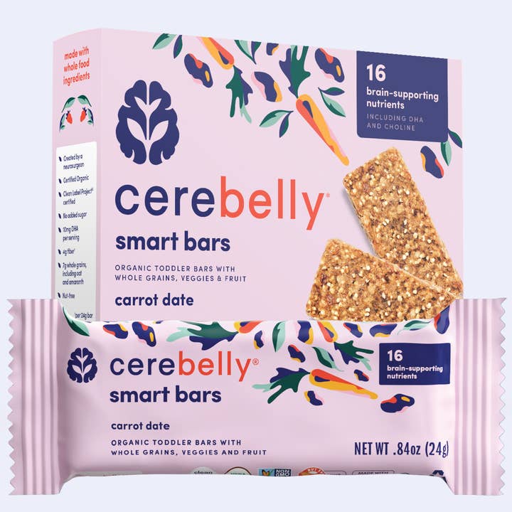 Carrot Raisin Smart Bars for wholesale by Cerebelly