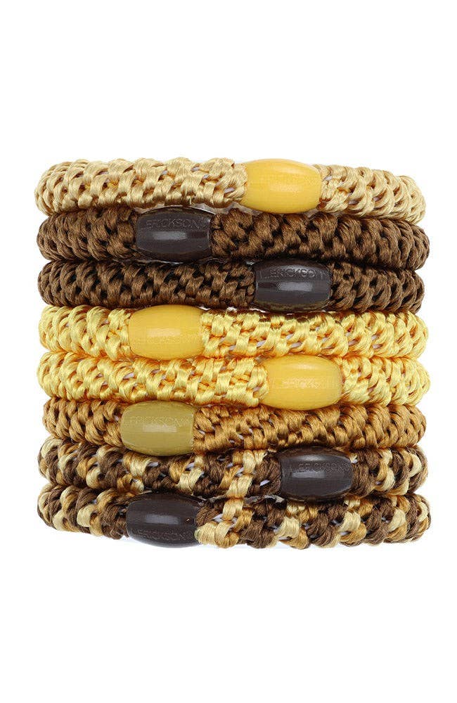 France Luxe/L. Erickson – Engroshandel Hårbånd - Dame – Grab & Go Hestehalebindere - Sæt med otte94