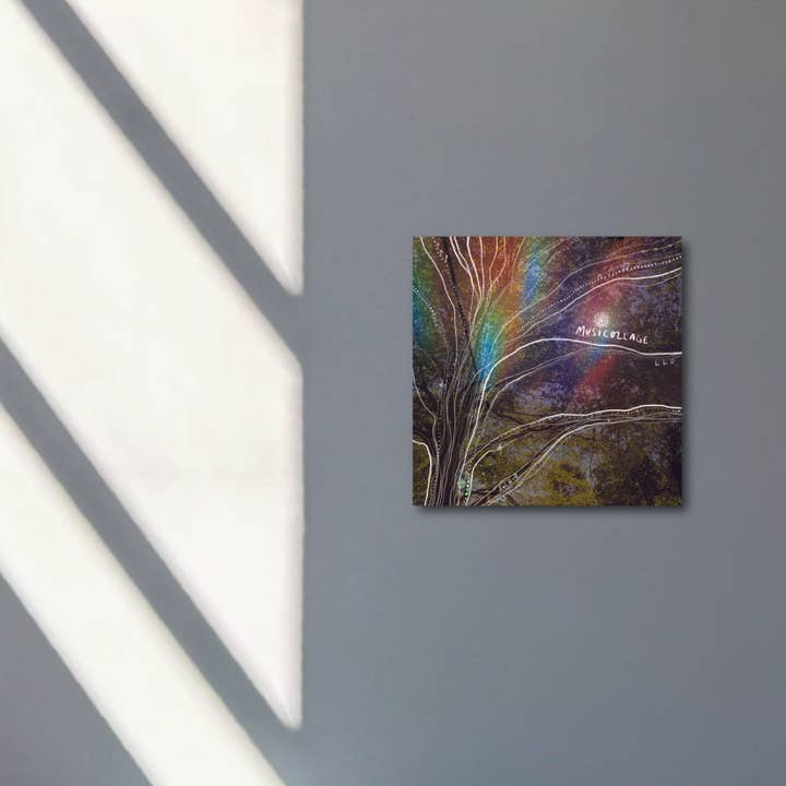 "chanter avec musicollage" - série : tu es magique, impression sur métal pour la vente par DOEQUO