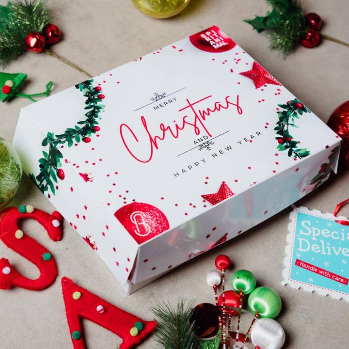 Caja de Regalo Navideña – Café Bourbon + Chocolate + Muestras para venta al por mayor de Spirit Animal Coffee