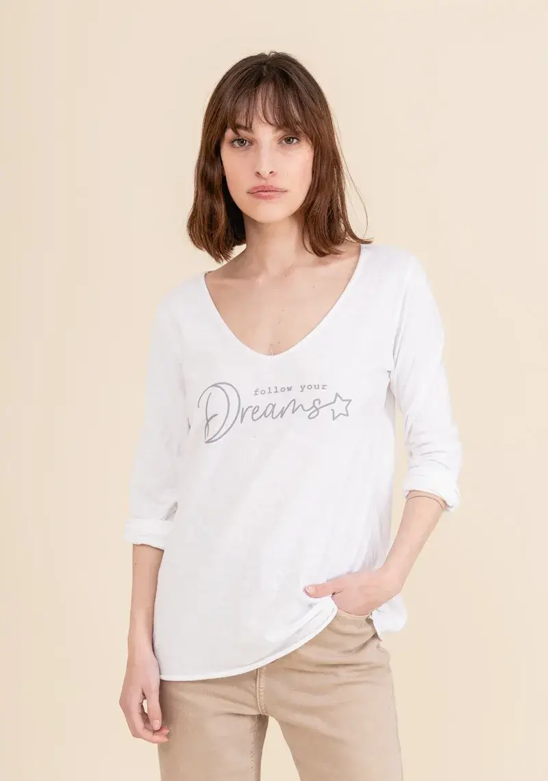 Mimi & Gogo - Wholesale T-Shirt - Women's - T-shirt Dreamer@2993 FYD3