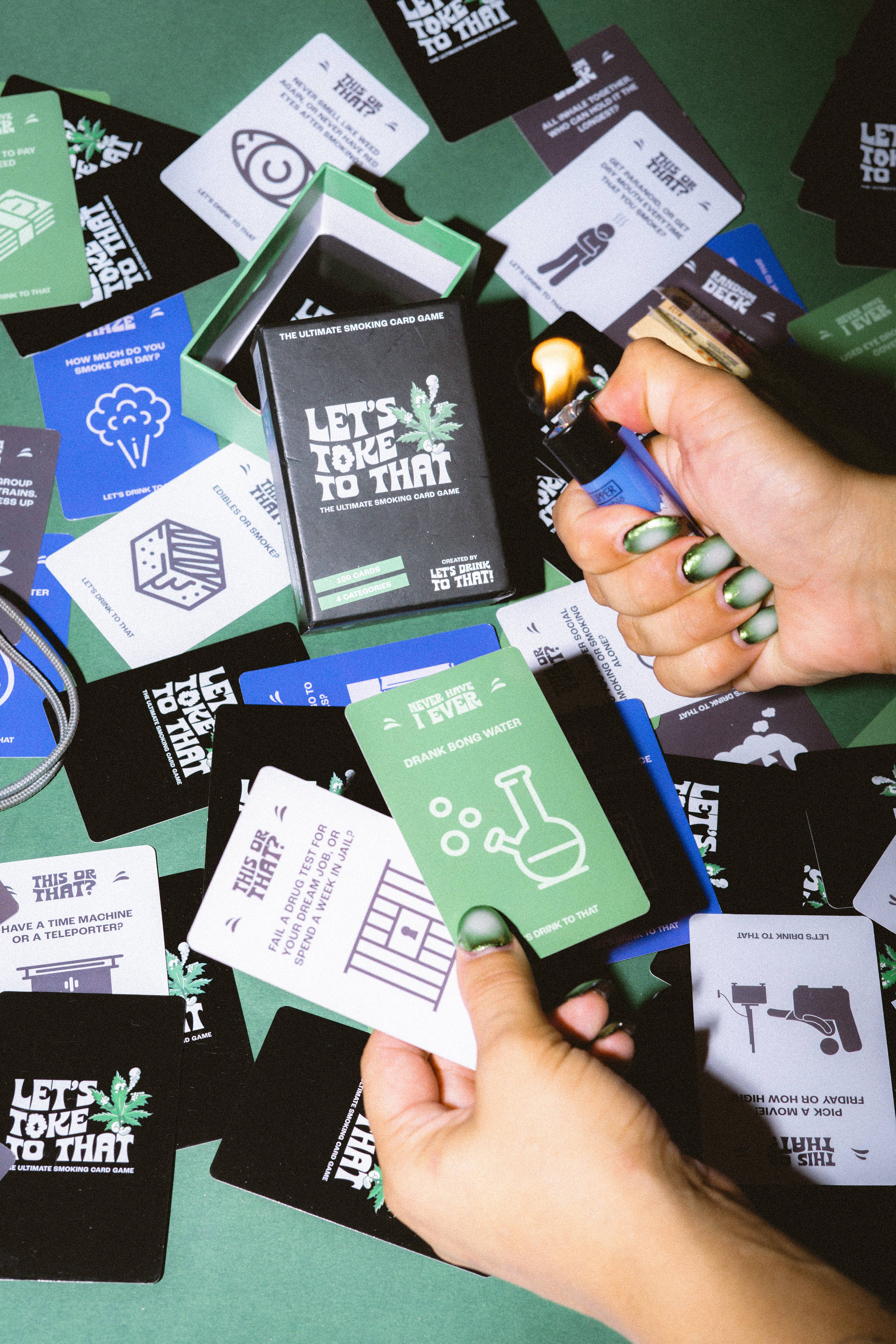 Let's Drink To That Limited – wholesale Card game – 'Lets Toke To That' Ultimate Smoking Card Game1