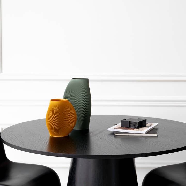 Bay 4 Vase | recycled materials | incl. glass insert for wholesale by recozy