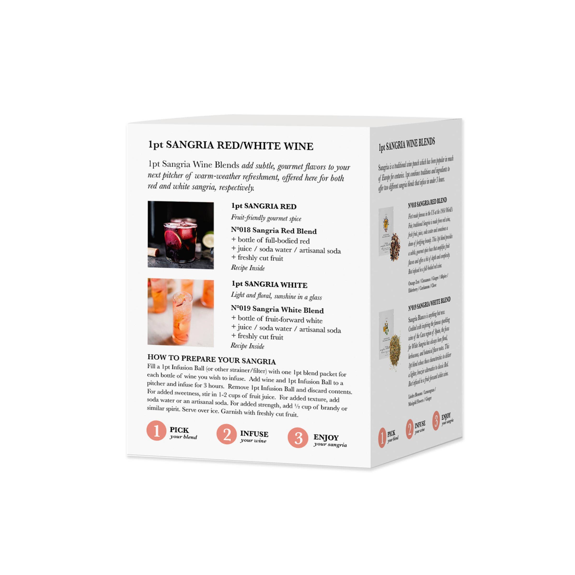 One Part Co. - Wholesale Cocktail Mix/Syrup - 1pt Variety Pack ~ Sangria Wine S/63