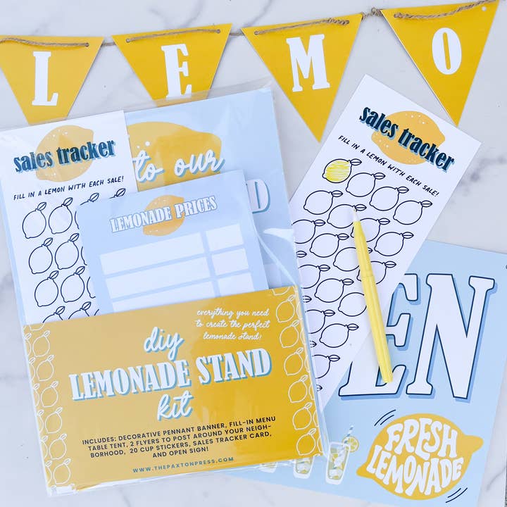 The Paxton Press - Wholesale DIY craft kit – Child - D.I.Y. Lemonade Stand Kit1