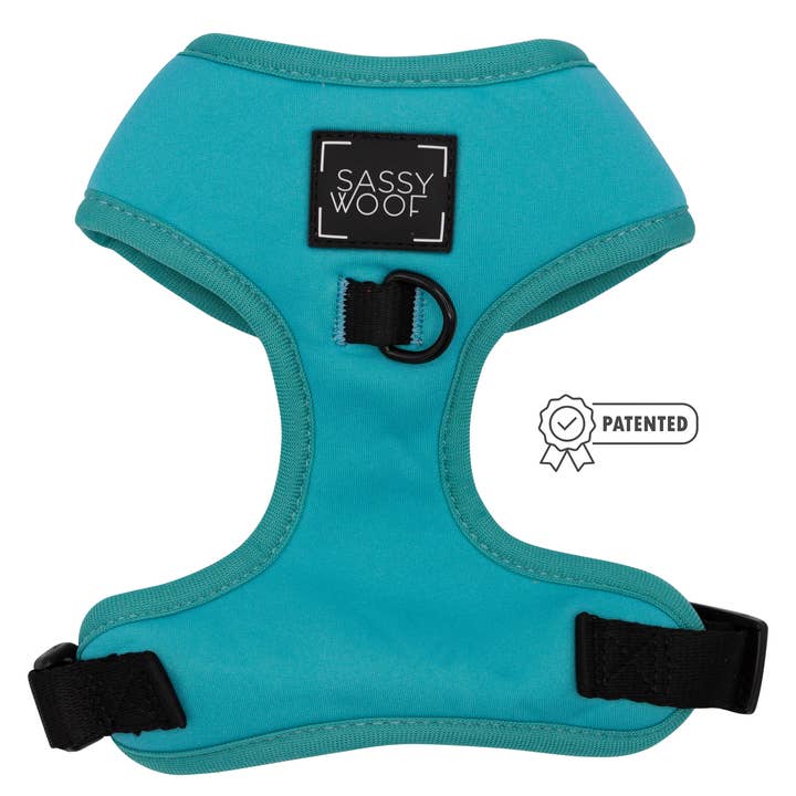 Dog Adjustable Harness - Neon Blue for wholesale by SASSY WOOF