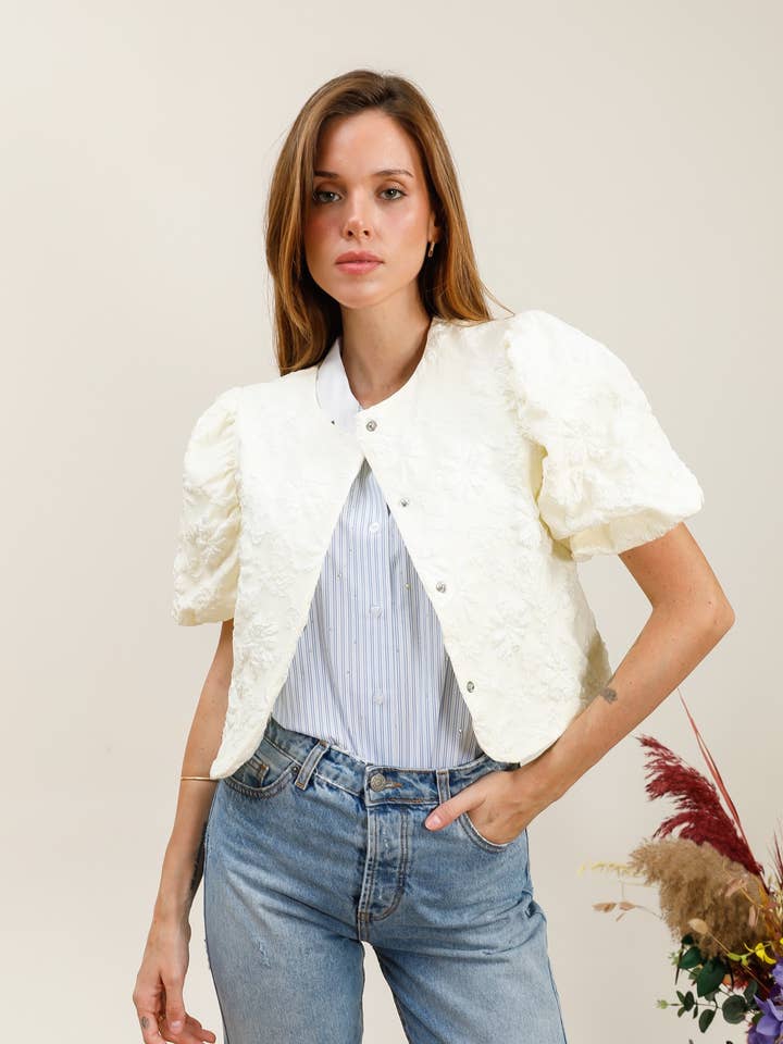 Printet jakke (08-3500) for engroshandel hos aikha