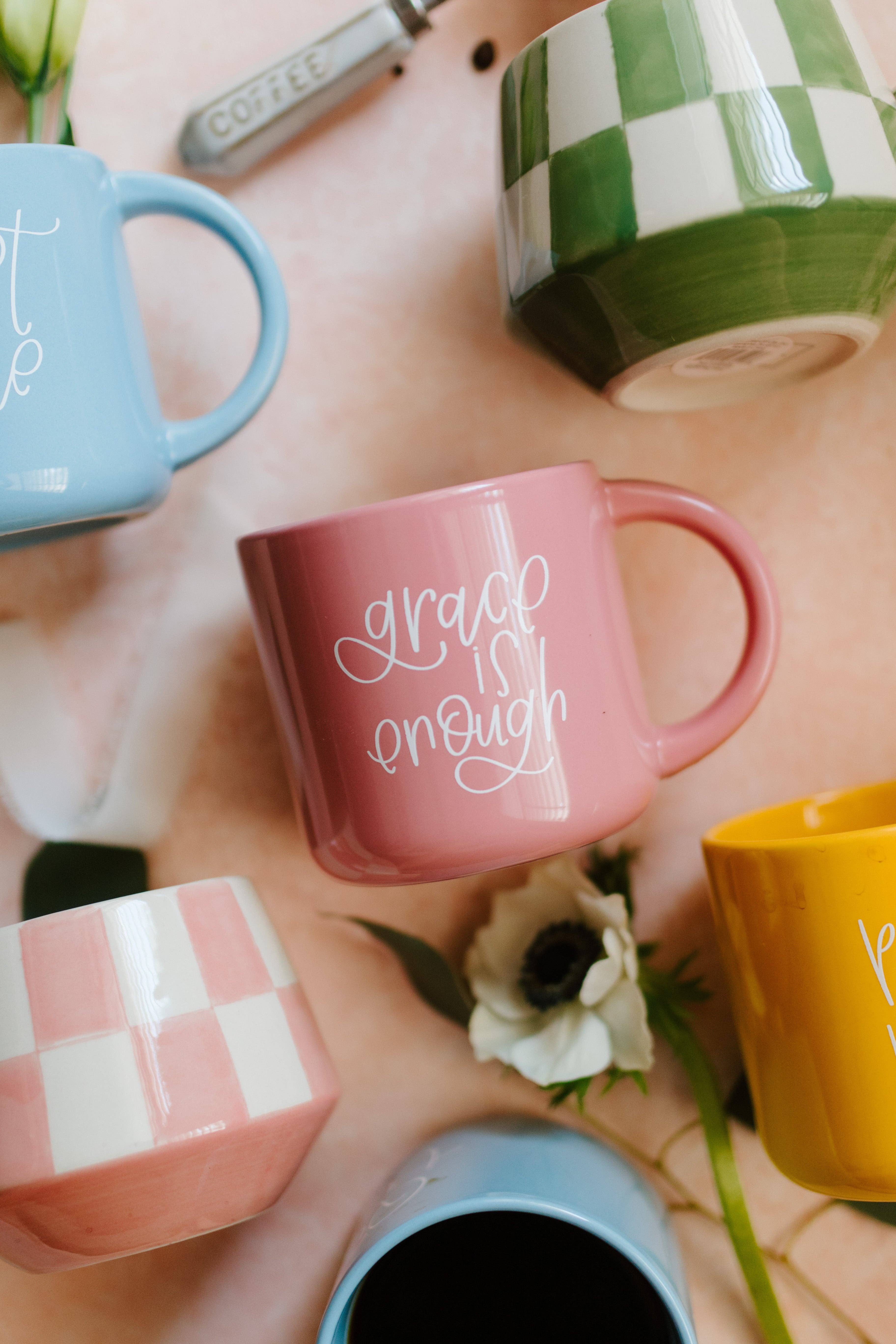 Paige Tate Christian Gifts – wholesale Coffee mug – Grace is Enough : Pink Christian Coffee Mug 5