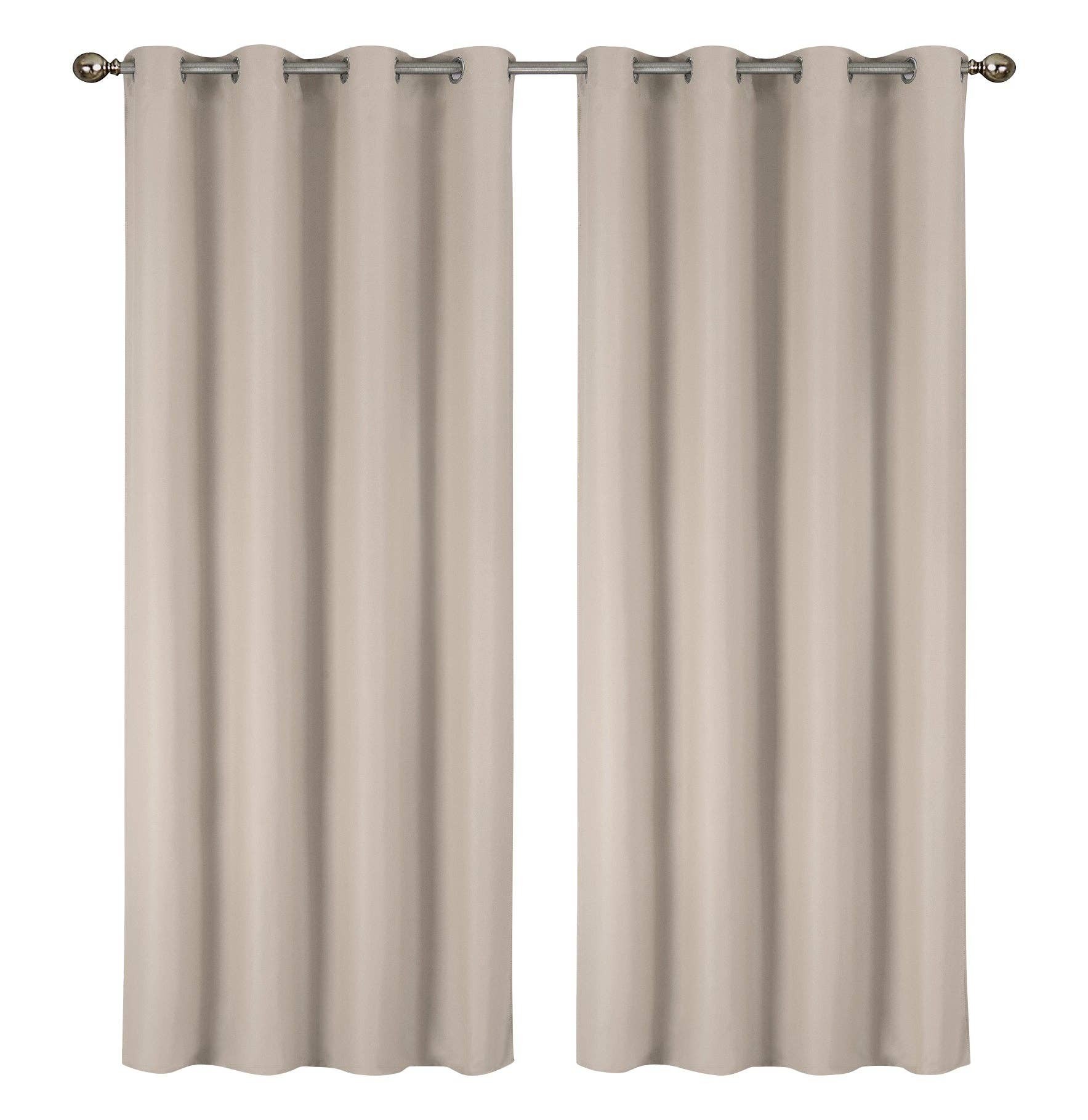 J&V TEXTILES – wholesale Curtain – 2 Pack - 55'' X 84'' Solid Thermal Blackout Panels (19 Colors)14