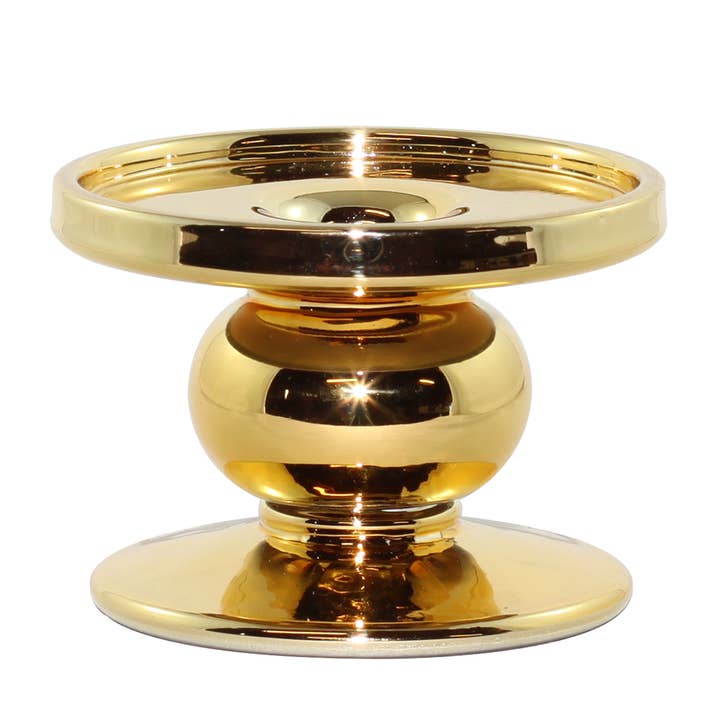 Twilight Collection - Wholesale Candle Holder - Estelle Pillar Candle Holders | Gold