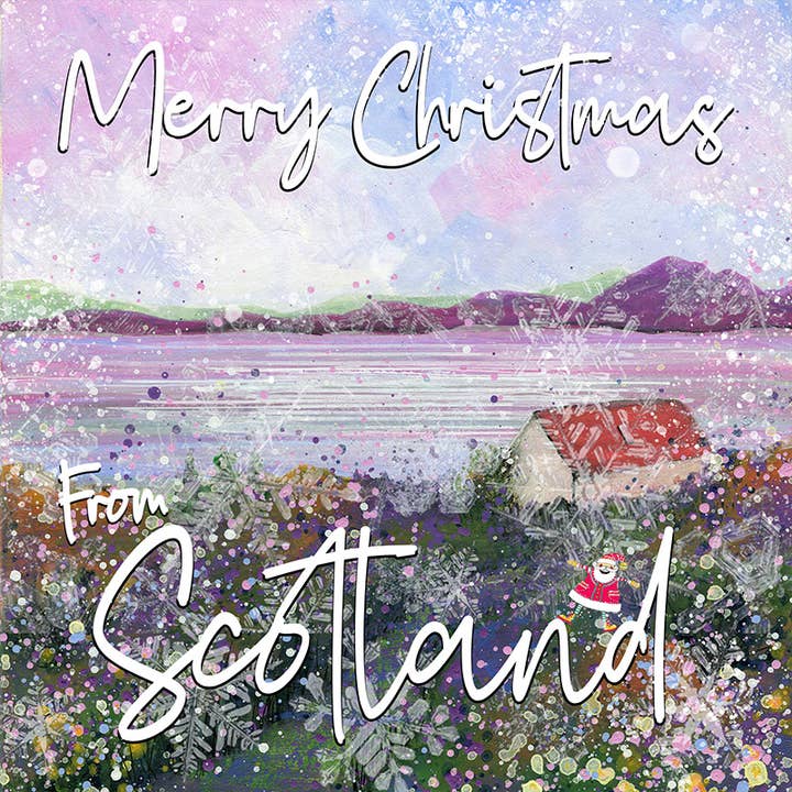 Tarjeta de Navidad Bothy View para venta al por mayor de Emily Ward Art