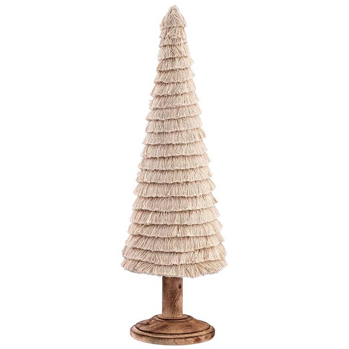 Silk Flower Depot - Wholesale Artificial Plant - 16" Topiary Tree Table Top Cream