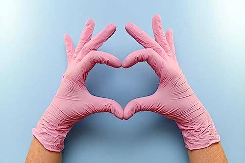 Inspire - Wholesale Cleaning Gloves - Inspire Nitrile Pink case of 5001