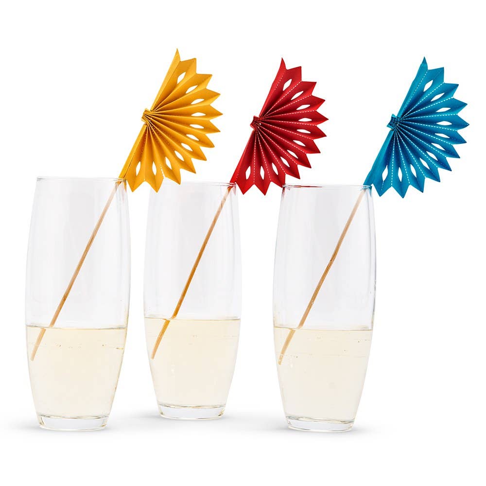 Weddingstar Inc. - Wholesale Drink Stirrer - Paper & Wood Drink Swizzle Sticks - Fiesta Party - Set Of 81