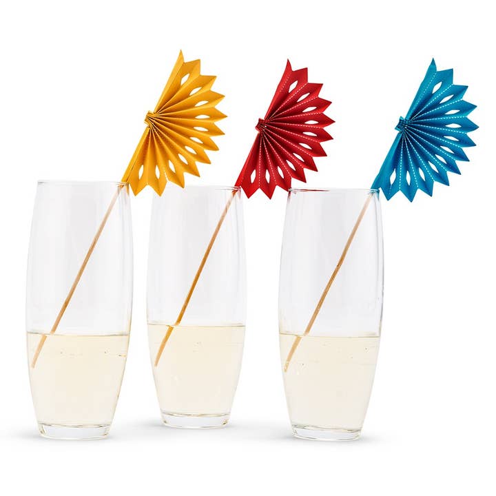 Weddingstar Inc. - Wholesale Drink Stirrer - Paper & Wood Drink Swizzle Sticks - Fiesta Party - Set Of 81