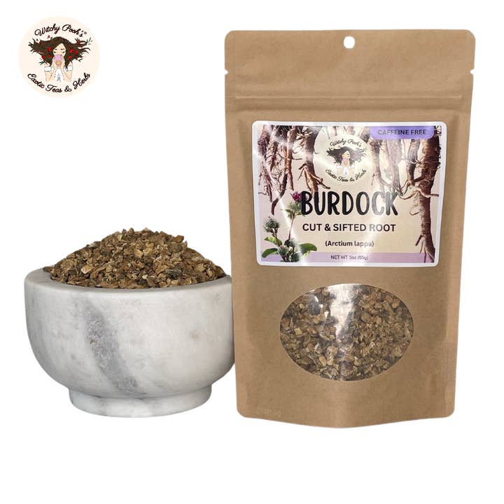 Witchy Pooh's Exotic Teas & Herbs - Wholesale Loose Tea - Witchy Pooh's Burdock Root Tea - Cut and Sifted6