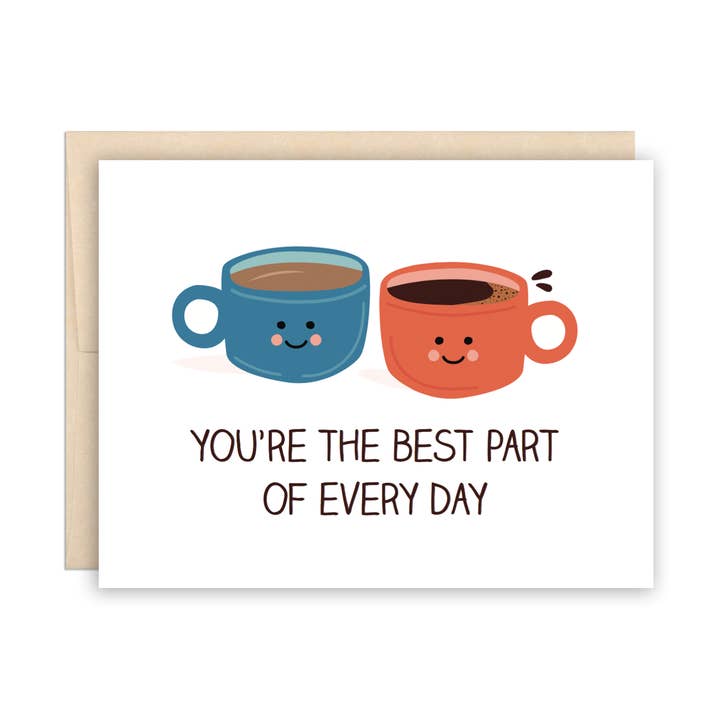 Coffee Love - Biglietto di auguri per San Valentino, anniversario per la vendita all'ingrosso da parte di The Beautiful Project