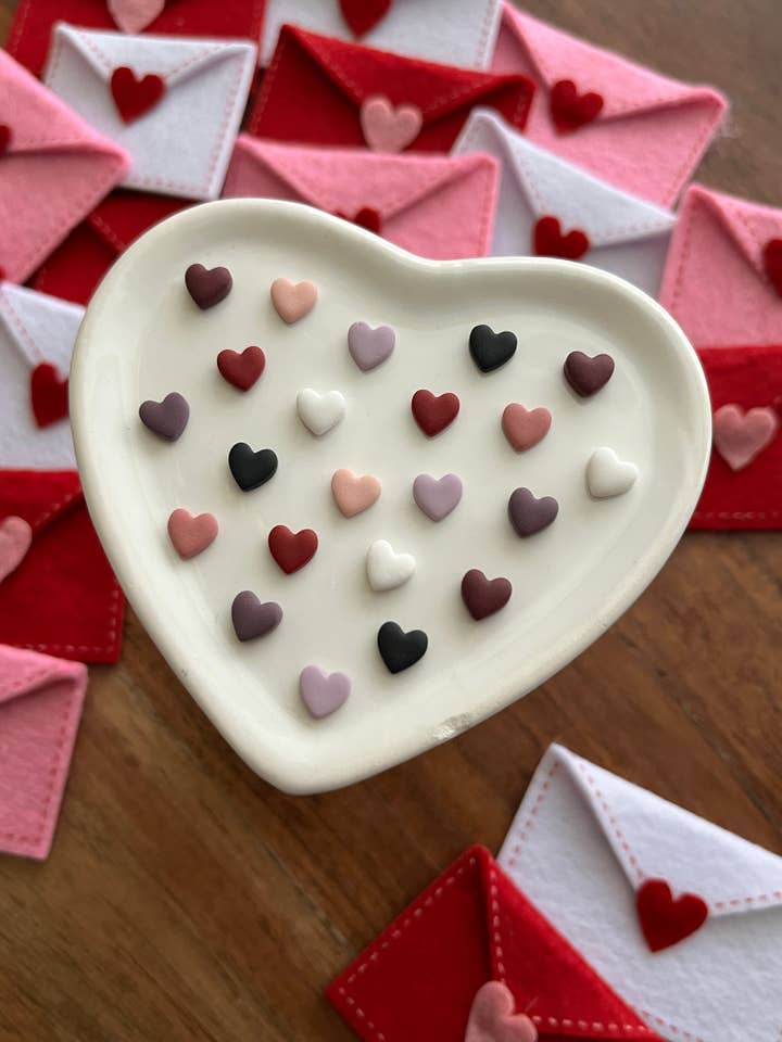 Mini Heart Studs for wholesale by Happy and Hannahmade