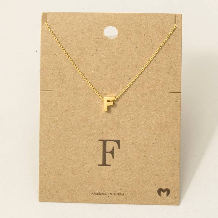 Fame Accessories - Wholesale Pendant/Charm Necklace - Initial Pendant Necklace11