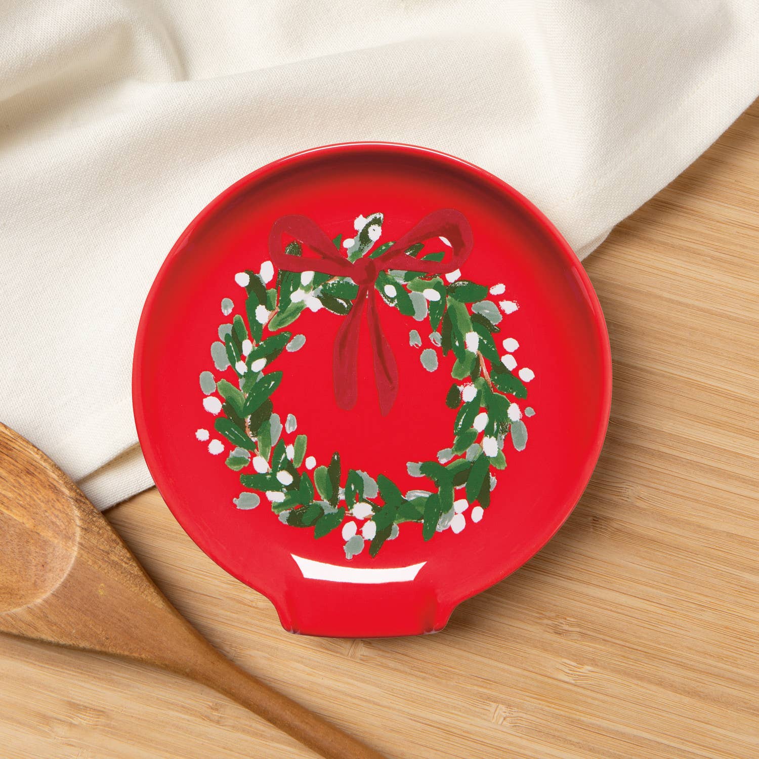 Now Designs by Danica - Wholesale Spoon Rest - Wreaths Christmas Spoon Rest1