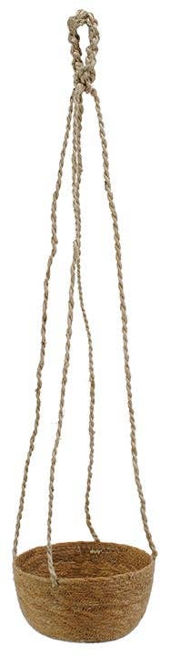 Will's Company - Wholesale Hanging Planter - Hanging Hogla Woven Grass Basket Planter - 5.5" D x 36" 0