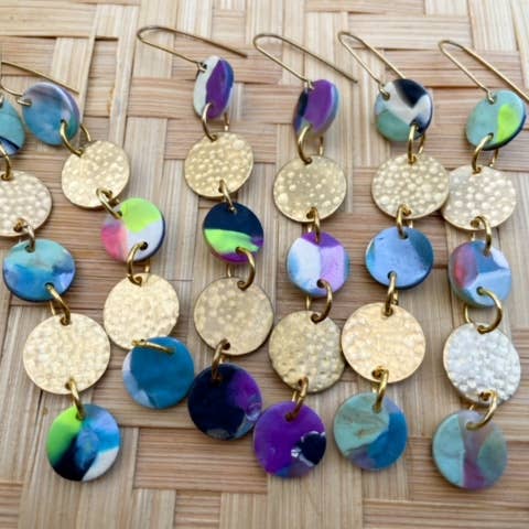 Noble Fawn Jewelry - Venta al por mayor Joyería - Hombre - Celeste Brass Drops1