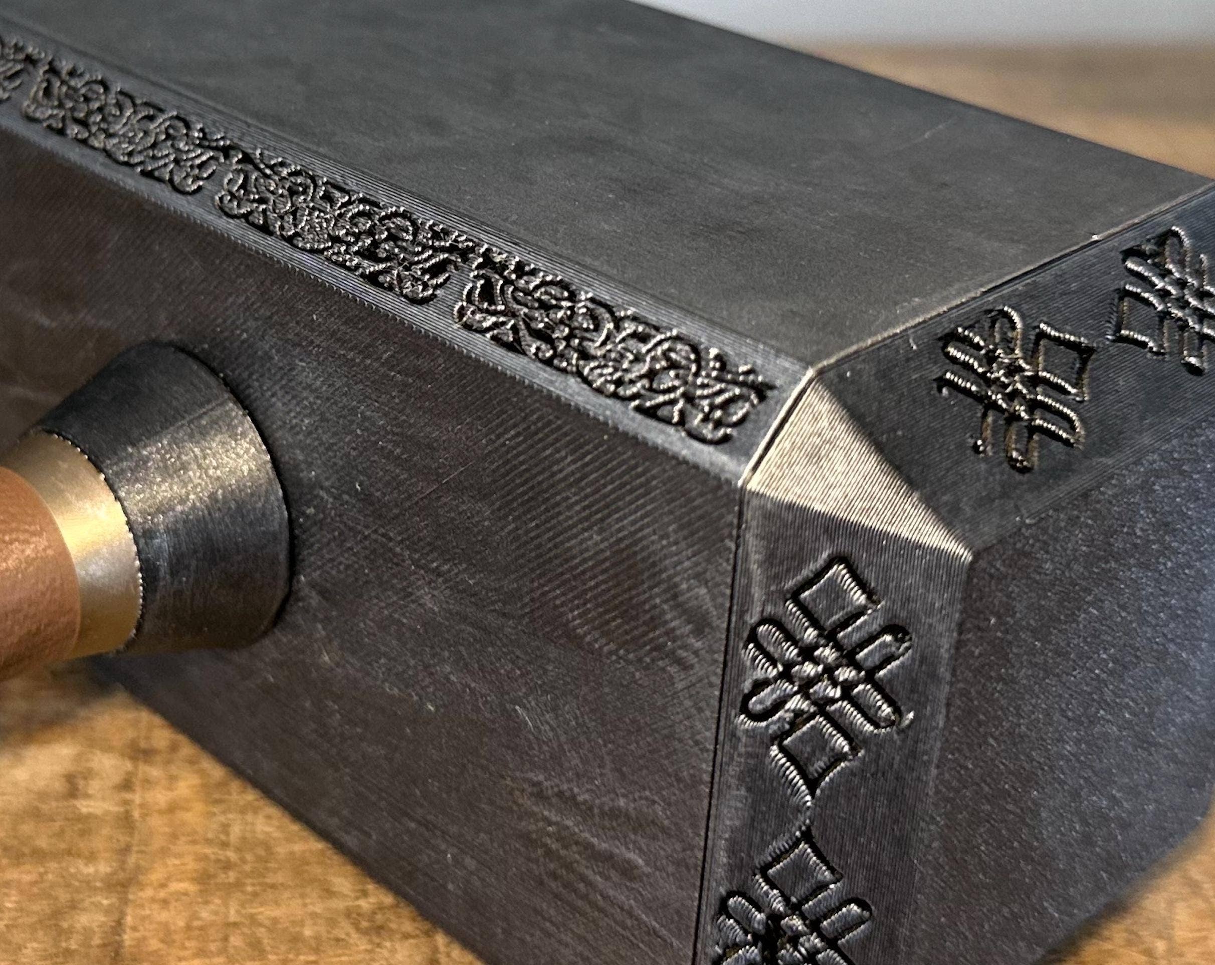 <3 Studio - Wholesale Door Stop - Thor’s Hammer Door Stopper |Fillable Mjølnir Metallic Finish9