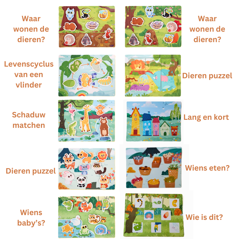 Joymaxx - Wholesale Coloring & Activity Book - Kids & Baby - Montessori Busy Book - Animal1