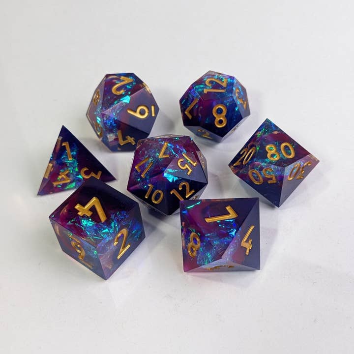 Mauve Mirage 7-Piece Polyhedral Dice Set and other Purchase Wholesale polyhedral dice. Free Returns & Net 60 Terms on Faire trending on Faire.