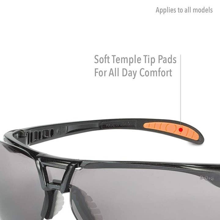 Benhalex - Wholesale Sunglasses - Unisex - Uvex Protege Safety Glasses Anti-fog Gray Lens Made in USA