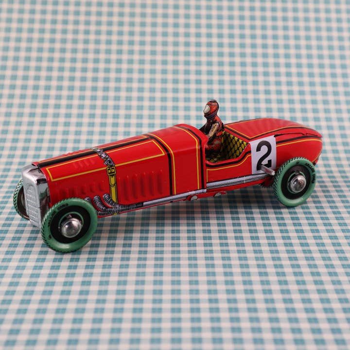 Tribal Trade GmbH - Wholesale Classic Toy - Kids - Vintage racing car No. 2 tin toy