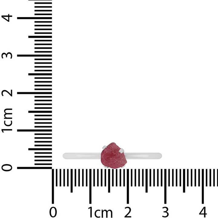 Nature Crafts - Wholesale Single Stone/Solitaire Ring - Natural Pink Tourmaline Stackable Rings in Sterling Silver2