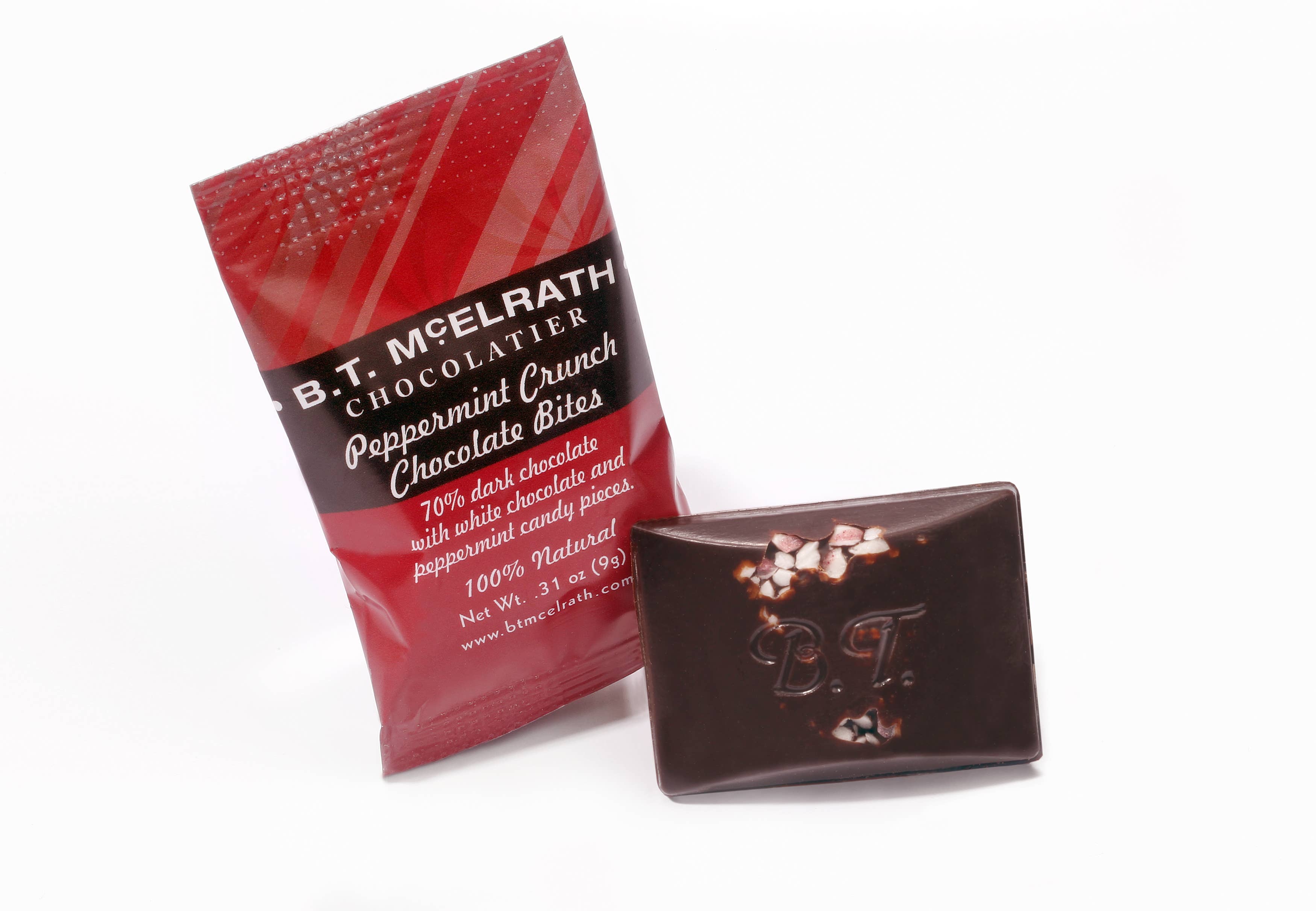 Annie B's - Wholesale Chocolate Covered Sweets - Peppermint Crunch Chocolate Bites - 90pc. Gravity Feed Box1
