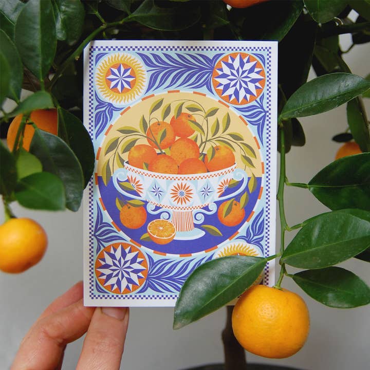 Printer Johnson Ltd – wholesale Everyday greeting card – Orange bowl | Everyday greetings card | Mediterranean, kitchen4