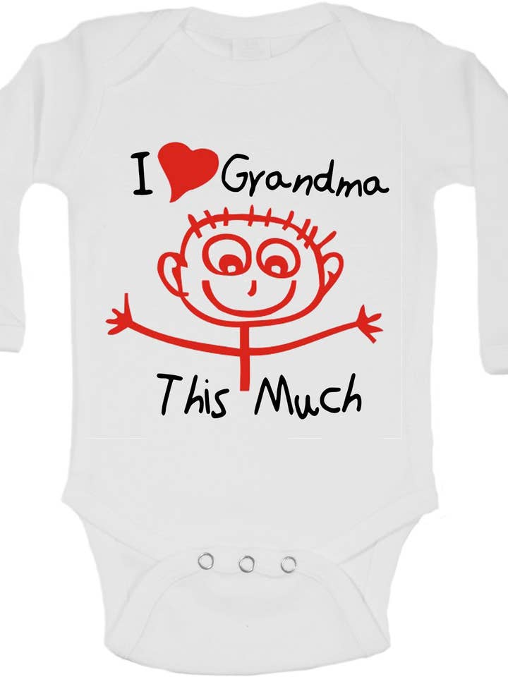 I Love Grandma This Much - Gilets à manches longues pour la vente par Little Ratbag