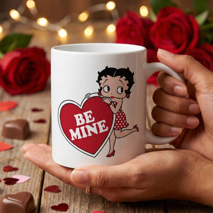 Betty Boop Var Min Valentine Mugg, Retro Kärleks Kaffekopp för wholesale av Embrova