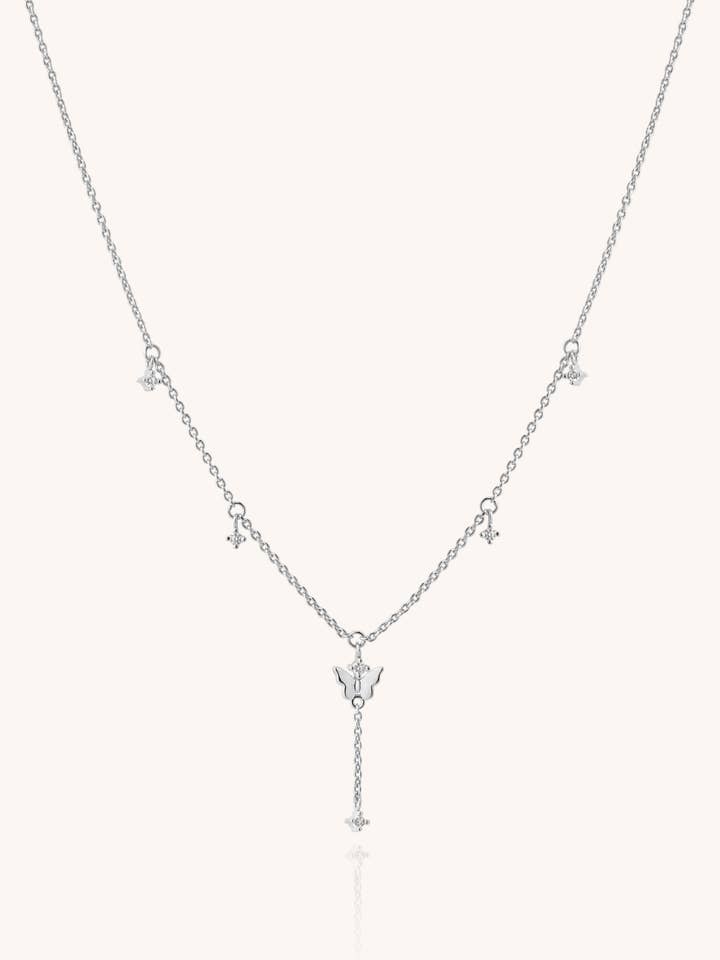 LIFE BUTTERFLY silver necklace para venta al por mayor de Aran Jewels