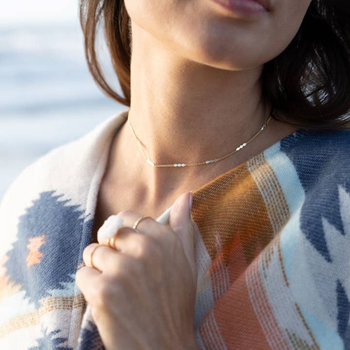 Sage14k Necklace for wholesale by kai & skye